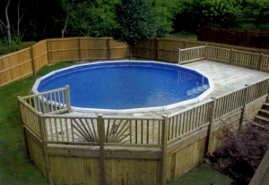 above ground pool decks picture